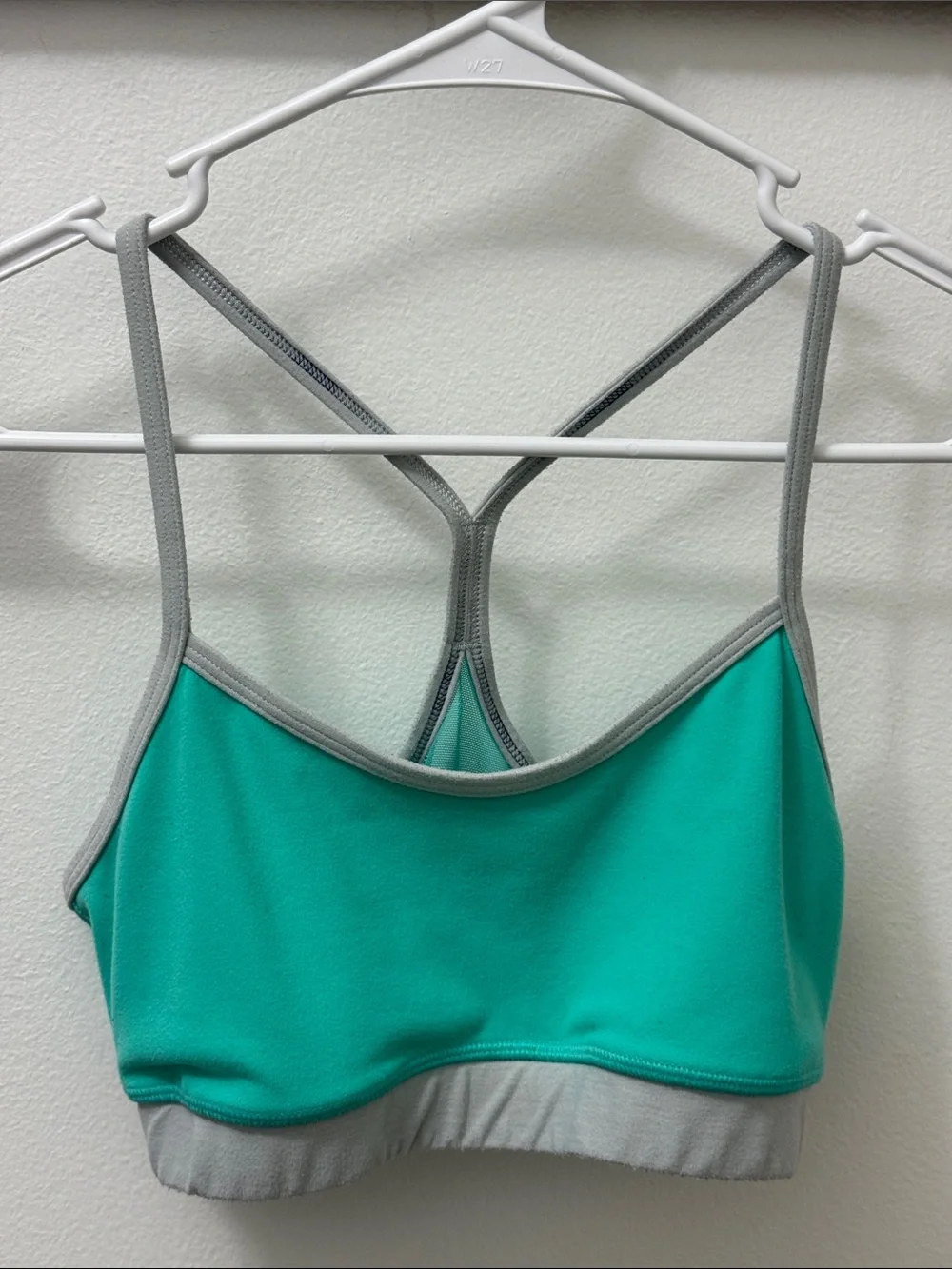 lululemon athletica Teal Green Sports Bralette with Gray Trim